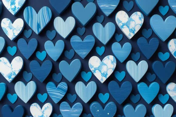 A Group of Blue Hearts: A Strategic Visual Asset for Creative Projects