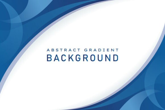 Blue Abstract Curve Frame Background