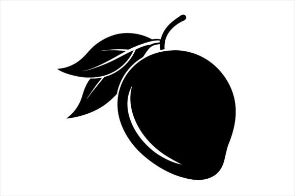 Mango Fruit with Branch Icon