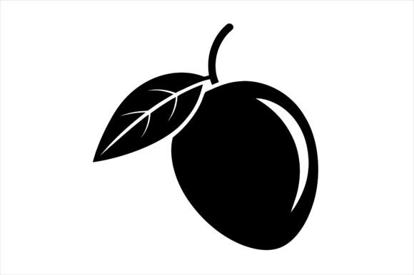 Mango Fruit with Branch Icon Bundle