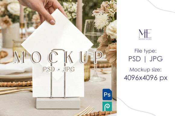 Paper Napkin Mock-up Cocktail Napkin: A Creative Tool for Designers and Event Planners